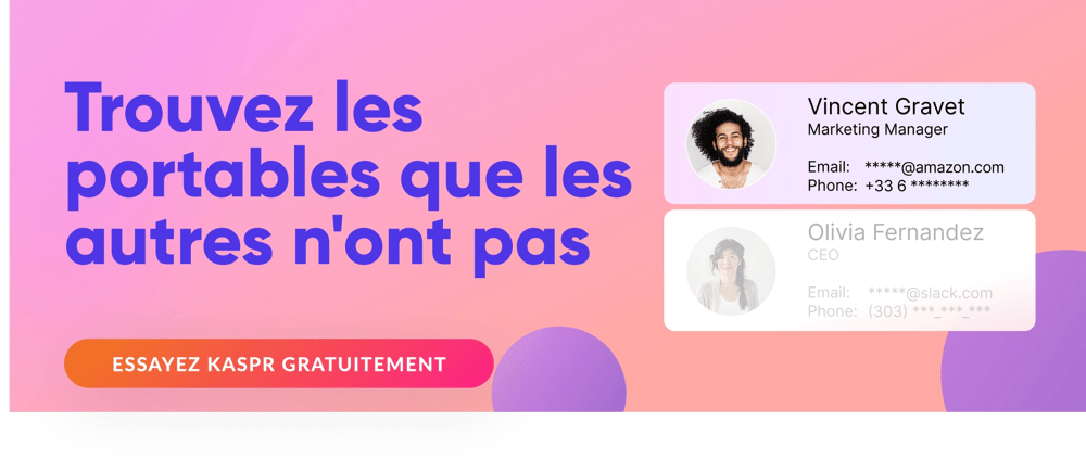 Trouvez les numéros de téléphone portable de vos prospects